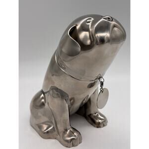 Pottery Barn Bulldog stainless steel cocktail/martini shaker